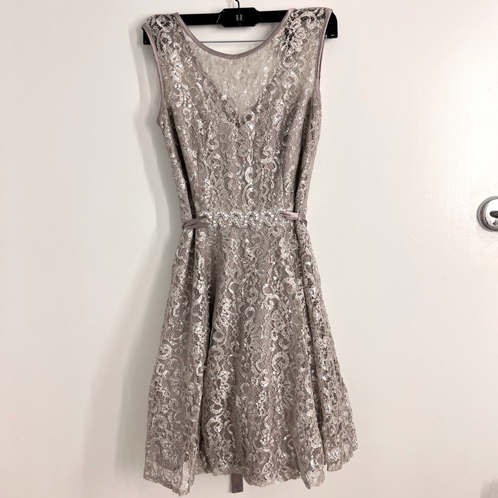 Crystal Midi Gown Dress